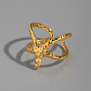 Adjustable 304 Stainless Steel Cuff Open Rings for Women YY2872-1
