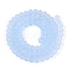 Baking Paint Frosted Glass Beads Strands FGLA-N003-6mm-01-2