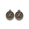 Alloy Pendant Cabochon Settings PALLOY-N156-01X-AB-2