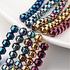 Electroplate Non-magnetic Synthetic Hematite Bead Strands G-F300-31A-1