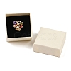 Cardboard Paper Jewelry Storage Boxes with Sponge CON-P023-01A-02-3