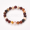 Natural Mookaite Beaded Stretch Bracelets BJEW-Q692-52-8mm-7