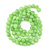 Natural Mashan Jade Round Beads Strands G-D263-6mm-XS17-4