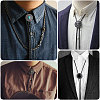 12Pcs 3 Colors Alloy Bolo Tie Slides Clasp Cabochon Settings FIND-CA0008-91-6