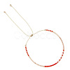 Adjustable Plastic Beaded Slider Bracelets YS6543-15-1