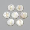 Freshwater Shell Pendants SHEL-Q010-009G-1
