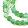 Imitate Austrian Crystal Bicone Frosted Glass Beads Strands EGLA-A039-T2mm-MB03-3
