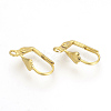 Brass Leverback Earring Findings KK-R071-07G-1
