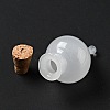 Teardrop Glass Cork Bottles Ornament AJEW-A039-01E-3