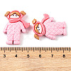 Christmas Decorations Theme Opaque Resin Decoden Cabochons RESI-Z026-01O-3