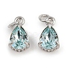 Brass Pave Cubic Zirconia Pendants KK-L240-05P-05-1