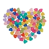 100Pcs 10 Colors Transparent Acrylic Beads FACR-YW0001-02-1