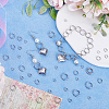 400pcs 5 Styles 304 Stainless Steel Split Rings STAS-SC0005-95-4