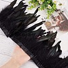 Gothic Style Natural Feather Cape AJEW-WH0329-66-3