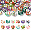 60Pcs 12 Styles Transparent Resin European Rondelle Beads RPDL-CJ0001-08-1