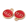 Alloy Enamel Charms ENAM-C028-01G-03-2