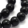 Natural Black Tourmaline Beads Strands G-G763-01-4mm-AB-3