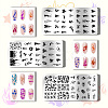 Stainless Steel DIY Nail Art Templates MRMJ-WH0092-009-3
