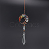 Tree of Life Natural Mixed Stone Chips Hanging Suncatchers TREE-PW0004-08C-1