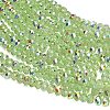 Electroplate Glass Beads Strands GL-CBAA615-03G-3