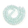 Luminous Handmade Silver Foil Glass Beads Strands FOIL-N029-02B-05-3