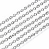 Non-Tarnish 3.28 Feet 304 Stainless Steel Chains X-CHS-S001-12A-P-1