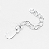 925 Sterling Silver Extender Chains STER-F032-11S-2