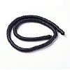 Flat Round Handmade Polymer Clay Beads CLAY-R067-6.0mm-42-3