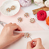 6Pcs Acrylic Rhinestone Buttons DIY-FG0004-60B-3