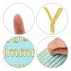 3PCS Brass Self-Adhesive Picture Stickers DIY-SF0008-10-2