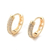 Ring Cubic Zirconia Hoop Earrings EJEW-P292-10G-1