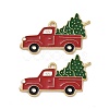 Christmas Theme Rack Plating Alloy Enamel Pendants X-PALLOY-O109-16LG-2
