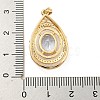 Brass Micro Pave Cubic Zirconia Pendants KK-P263-24KCG-01-3