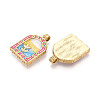 304 Stainless Steel Enamel Pendants STAS-T068-18B-2