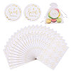 30 Sheets Plastic Self-adhesive Stickers STIC-CA0001-04-1