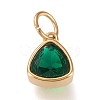 PVD Vacuum Plating 304 Stainless Steel Cubic Zirconia Pendant ZIRC-P080-A12-1