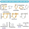 24Pcs 6 Style Brass Clip-on Earring Findings DIY-SC0021-29-2