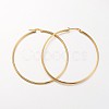 Ion Plating(IP) 304 Stainless Steel Hoop Earrings LS-EJEW-N0016-11G-L-1