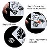 Gorgecraft 2Pcs 2 Styles Plastic Drawing Painting Stencils Templates DIY-GF0006-01B-4