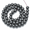 Non-magnetic Synthetic Hematite Beads Strands G-Q892-8mm-3