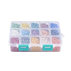 15 Colors Pearlized Plated Handmade Porcelain Cabochons PORC-JP0001-10-6mm-2