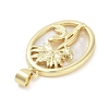 Rack Plating Brass Pave Shell Pendants KK-Z064-28G-05-2
