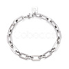 Brass Chain Bracelets BJEW-N032-04P-2