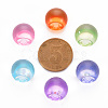 1-Hole Transparent Acrylic Buttons X-TACR-S154-50B-3