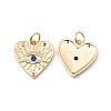 Rack Plating Brass Micro Pave Colorful Cubic Zirconia Pendants ZIRC-C040-39G-1