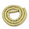 Handmade Polymer Clay Beads Strands CLAY-R089-6mm-019-2
