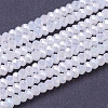 Faceted Electroplate Glass Rondelle Bead Strands X-EGLA-R048-2mm-36-2