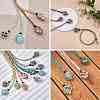 Braided Waxed Cotton Thread Cords Macrame Pouch Necklace Making AJEW-SW00018-6