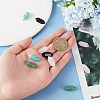 10pcs 5 style Gemstone Double Terminal Pointed Pendants G-OC0004-18-3