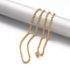 304 Stainless Steel Rope Chain Necklaces NJEW-F195-05A-G-1